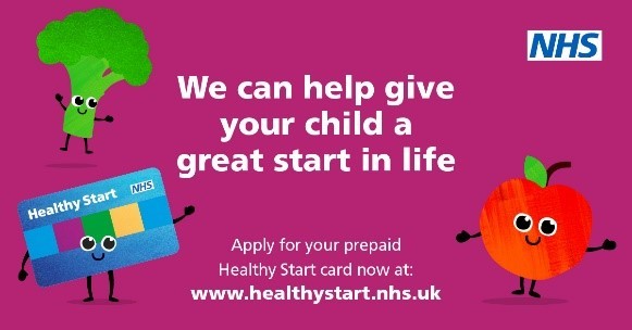 We can help give your child a great start in life with a prepaid Healthy Start card
